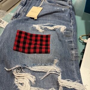 Kancan Patchwork Jeans, size 14x28